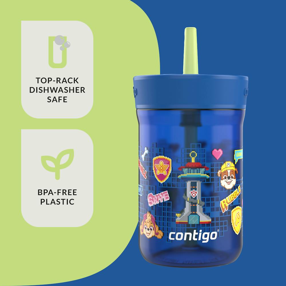 Kids Leighton Spill-Proof Tumbler with Straw, 14oz., 2-Pack - Power Pups Blue