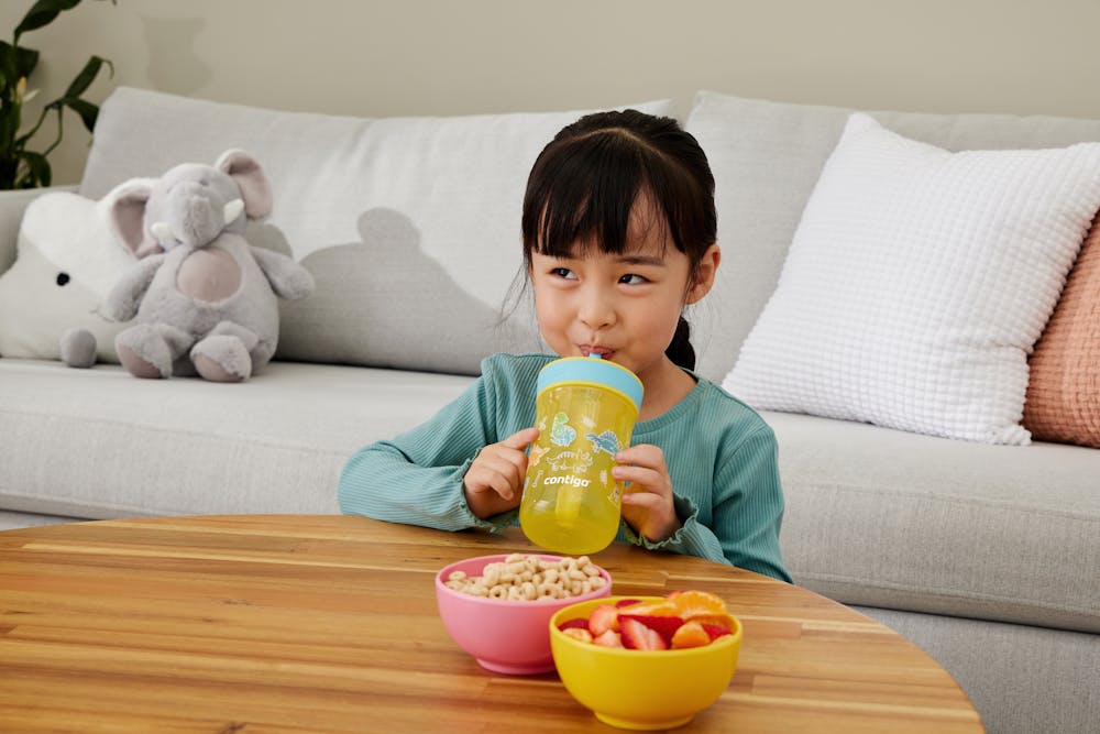 Kids Leighton Spill-Proof Tumbler with Straw, 14oz., 2-Pack - Pineapple Blue Raspberry & Little Dinos