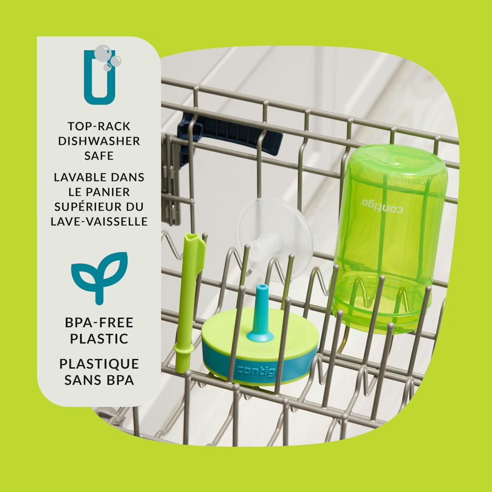 Kids Leighton Spill-Proof Tumbler with Straw, 14oz., 2-Pack - Cool Lime Juniper