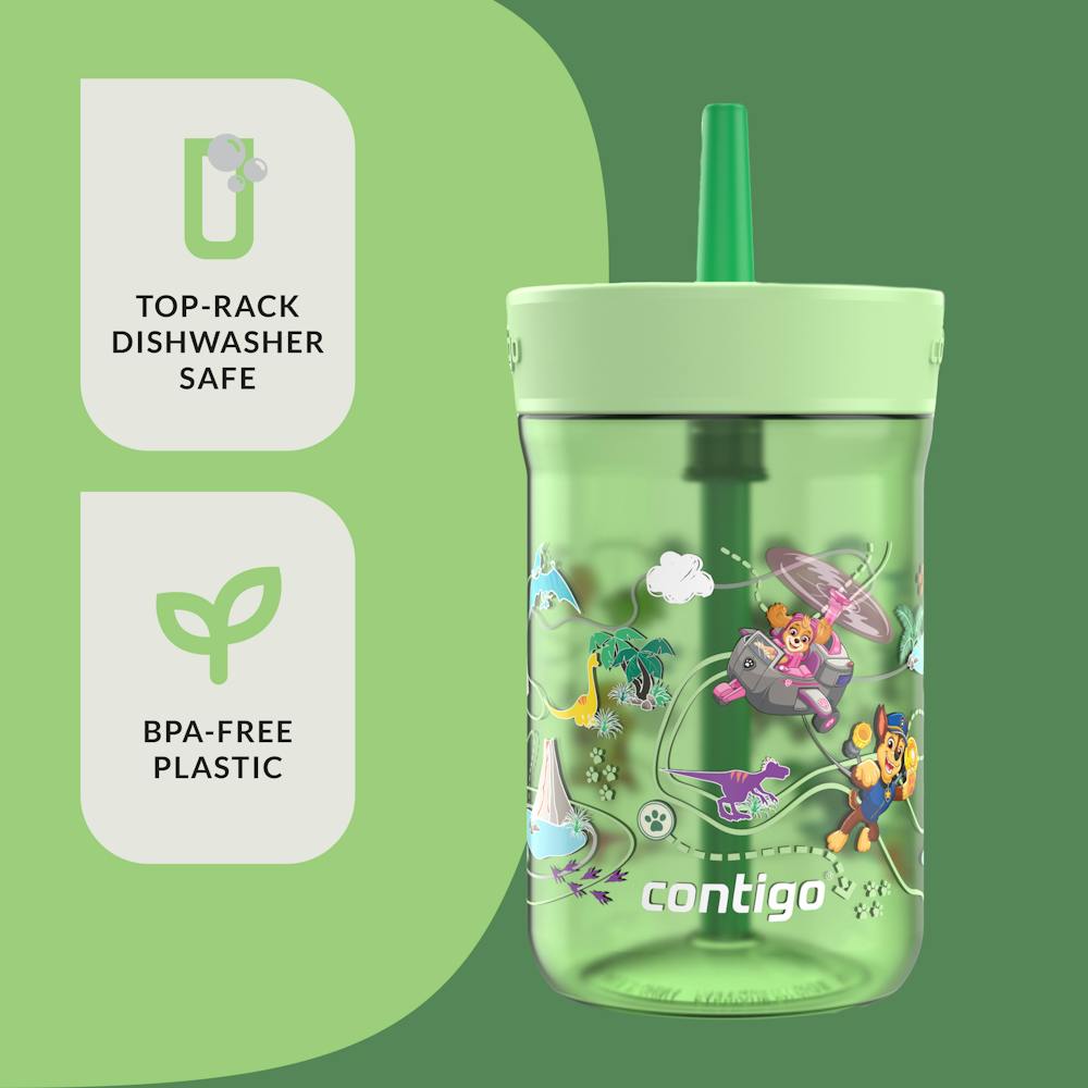 Kids Leighton Spill-Proof Tumbler with Straw, 14oz., 2-Pack - Dino Treks