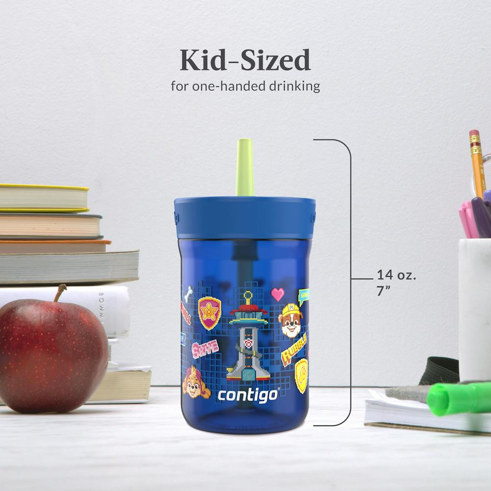 Kids Leighton Spill-Proof Tumbler with Straw, 14oz., 2-Pack - Power Pups Blue