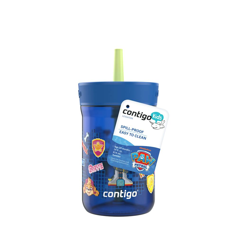 Kids Leighton Spill-Proof Tumbler with Straw, 14oz., 2-Pack - Power Pups Blue
