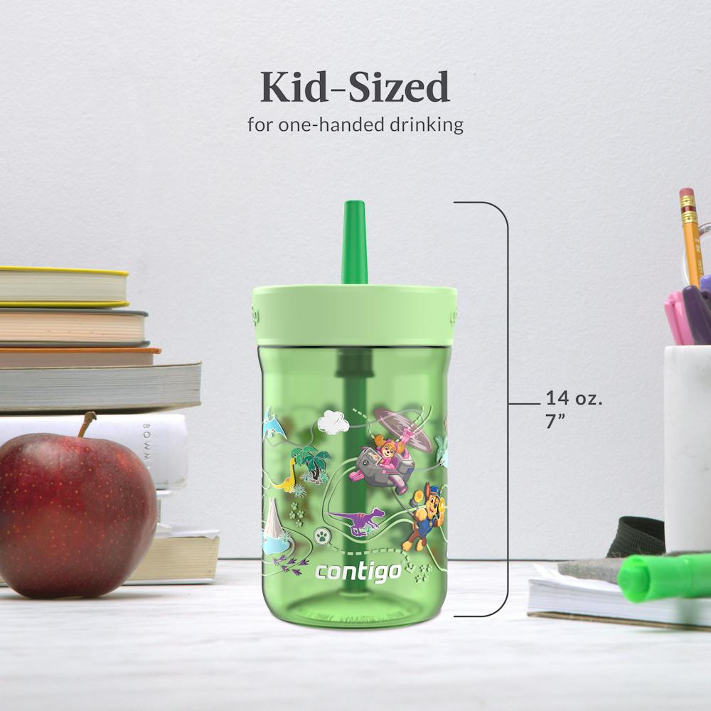 Kids Leighton Spill-Proof Tumbler with Straw, 14oz., 2-Pack - Dino Treks