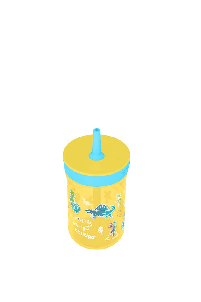 Kids Leighton Spill-Proof Tumbler with Straw, 14oz., 2-Pack - Pineapple Blue Raspberry & Little Dinos