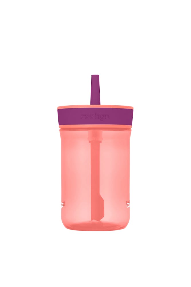 Kids Leighton Spill-Proof Tumbler with Straw, 14oz., 2-Pack - Coral Grape